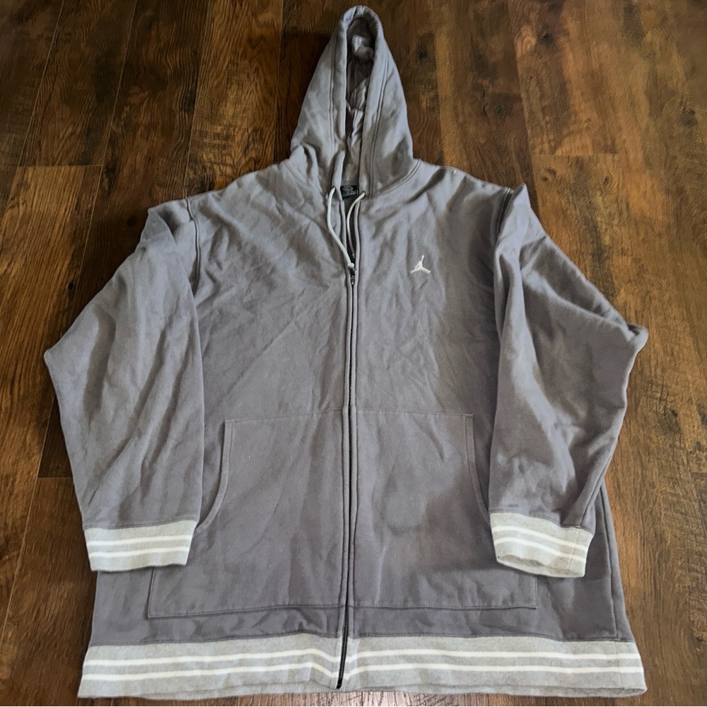Rare Vtg JORDAN 20th Anniversary Jumpan Full Zip Hoodie Sweatshirt